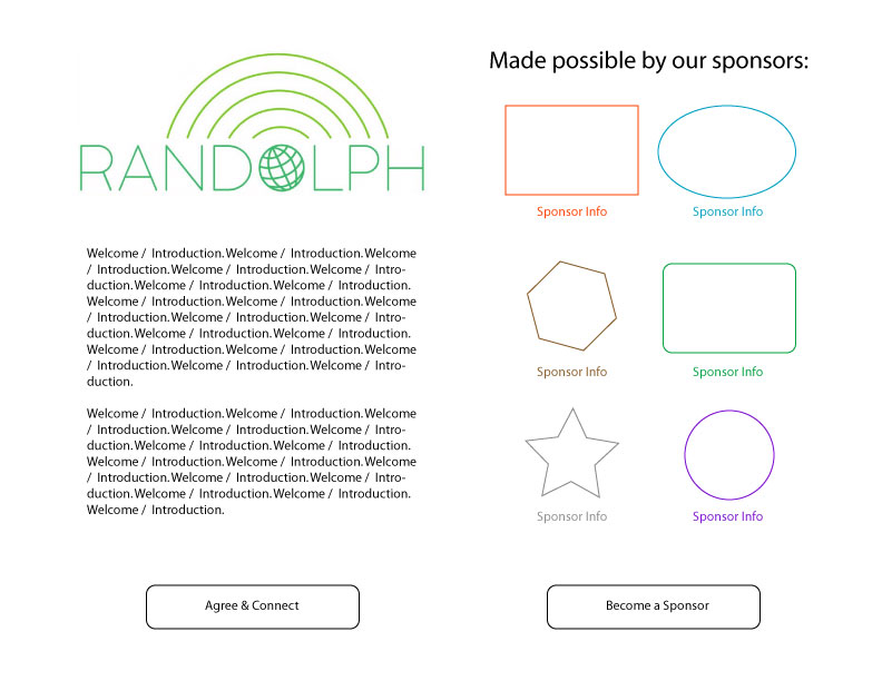 Desktop Landing Page Wireframe